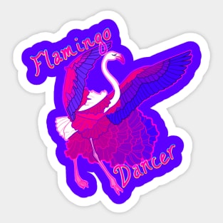 flamingo dancer Sticker